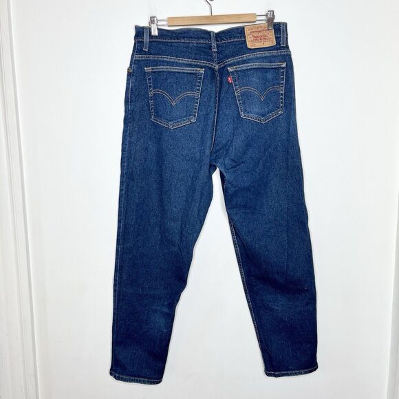 Levis 90s Vintage 550 Relaxed Fit Tapered Leg Jeans Womens 16 Medium Wash - Picture 7 of 8